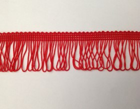 Fringe Loop 45mm Trim (Red)